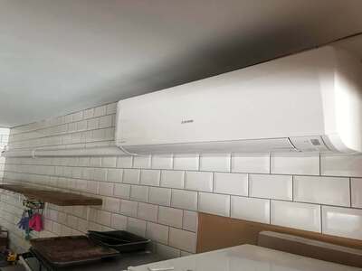 Wall-mounted air conditioning unit in Chatteris home