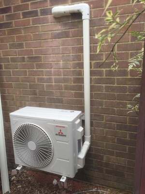 Finished air conditioning installation in Chatteris living room